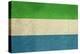 Grunge Sovereign State Flag Of Country Of Sierra Leone In Official Colors-Speedfighter-Stretched Canvas