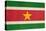 Grunge Sovereign State Flag Of Country Of Suriname In Official Colors-Speedfighter-Stretched Canvas