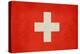 Grunge Sovereign State Flag Of Country Of Switzerland In Official Colors. F-Speedfighter-Stretched Canvas