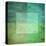 Grungy Watercolor-Like Graphic Abstract Background. Green-landio-Stretched Canvas