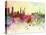 Guangzhou Skyline in Watercolor Background-paulrommer-Stretched Canvas