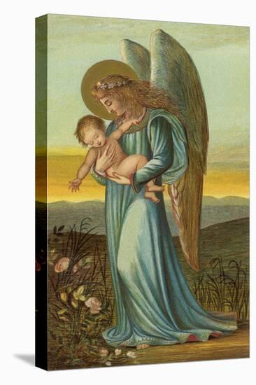 Guardian Angel Walks with a Child in Its Arms-Eleanor Vere Boyle-Premier Image Canvas