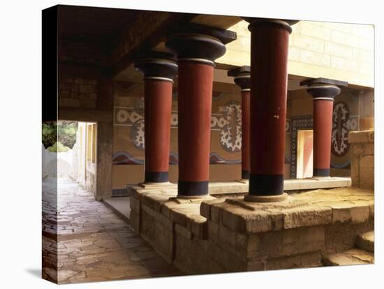 Guards' Verandah, Royal Apartments, Palace of Knossos, 2nd millennium BC Minoan, Crete-null-Premier Image Canvas