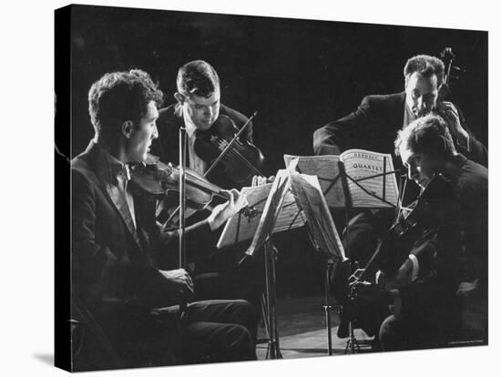Guarneri Quartet: Arnold Steinhardt, John Daley, Michael Tree and David Soyer-Gjon Mili-Premier Image Canvas