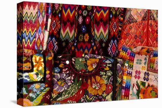 Guatemala: Antigua, detail of blouses called 'huipiles' for sale, August-Alison Jones-Premier Image Canvas