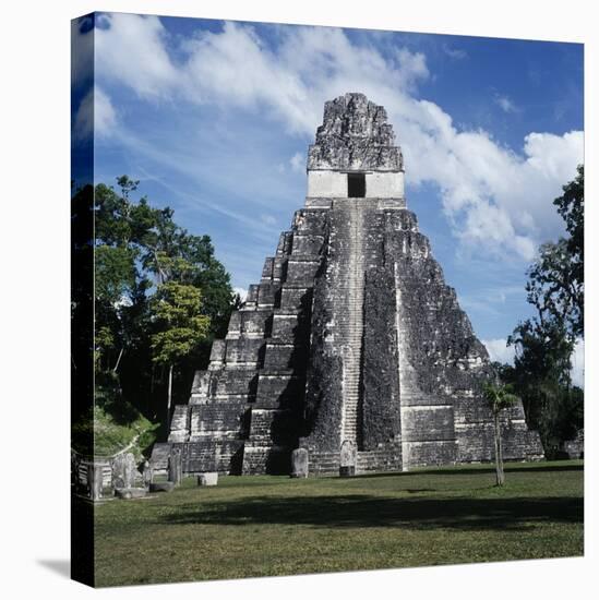 Guatemala, El Petén, Maya Civilization, Tikal National Park, Temple I-null-Premier Image Canvas