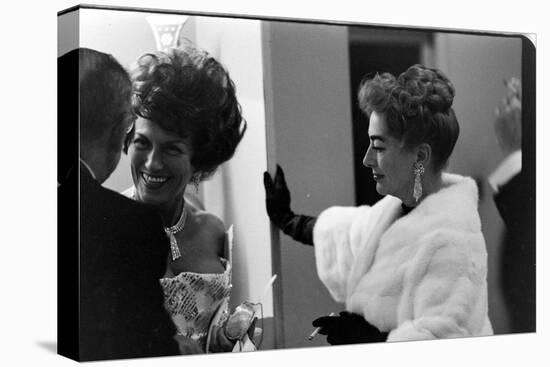 Guests Smoking and Talking at the Met Fashion Ball, New York, New York, November 1960-Walter Sanders-Premier Image Canvas
