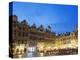 Guildhalls in the Grand Place Illuminated at Night, UNESCO World Heritage Site, Brussels, Belgium-Christian Kober-Premier Image Canvas