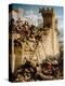 Guillaume De Clermont Defending the Walls at the Siege of Acre, 1291-Dominique Papety-Premier Image Canvas