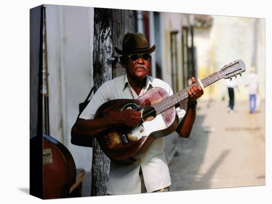 Guitar-Playing Troubador, Trinidad, Sancti Spiritus, Cuba-Christopher P Baker-Premier Image Canvas