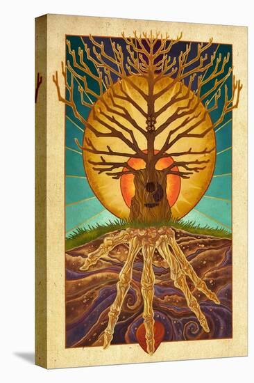 Guitar Tree-Lantern Press-Stretched Canvas