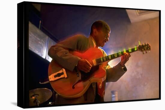 Guitarist Mark Whitfield Playing Large Guitar at MK's-Ted Thai-Premier Image Canvas