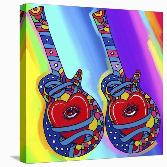 Guitars-heart-eye-Howie Green-Premier Image Canvas