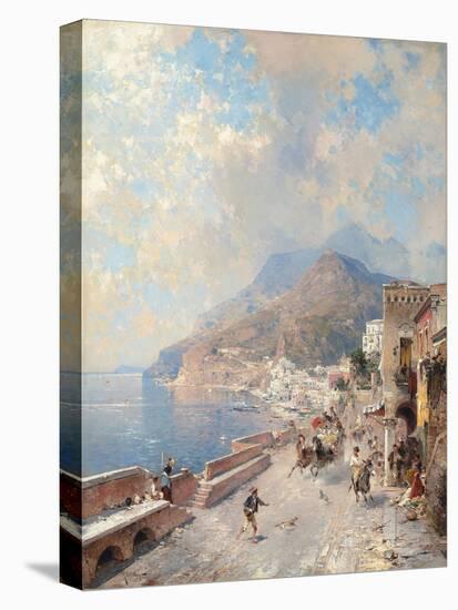 Gulf of Salerno, Amalfi-Franz Richard Unterberger-Premier Image Canvas