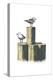 Gulls on Pilings - Icon-Lantern Press-Stretched Canvas