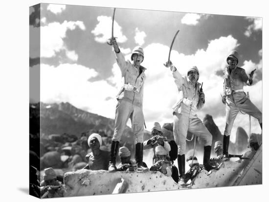 Gunga Din, Cary Grant, Victor McLaglen, Douglas Fairbanks Jr., 1939-null-Stretched Canvas