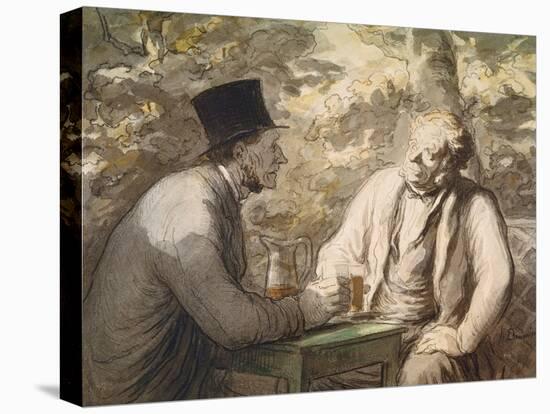 Gute Freunde-Honoré Daumier-Premier Image Canvas