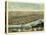 Guttenberg, Iowa - Panoramic Map-Lantern Press-Stretched Canvas