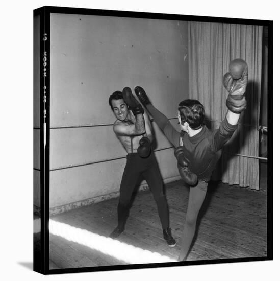 Guy Marchand During a Boxing Session-Roldes-Premier Image Canvas