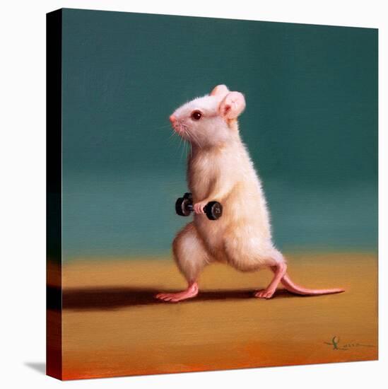 Gym Rat Dumbbell Lunge-Lucia Heffernan-Stretched Canvas