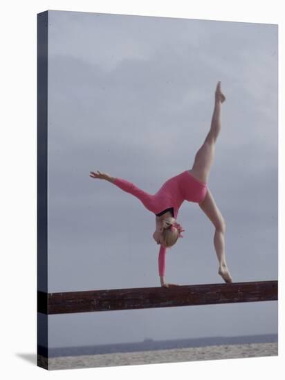 Gymnast Cathy Rigby, Long Beach, California-John Dominis-Premier Image Canvas