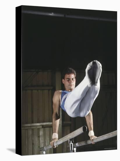 Gymnast on the Parallel Bars-null-Premier Image Canvas