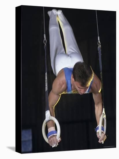 Gymnast on the Rings-null-Premier Image Canvas