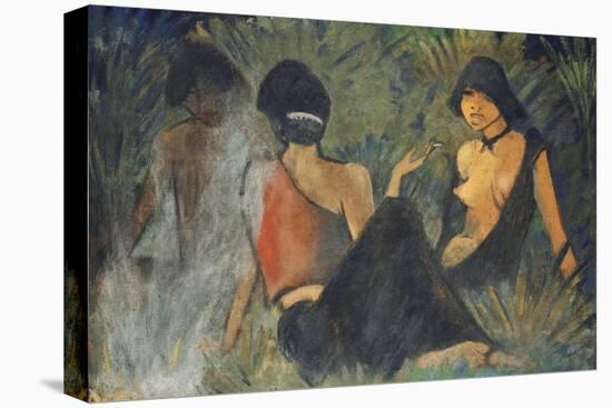 Gypsies by the Campfire (Recto); Zigeunerinnen Am Lagerfeuer (Recto), c.1927-Otto Muller or Mueller-Premier Image Canvas