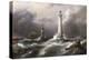 H.M.S. 'Lord Warden' off the Eddystone Lighthouses, 1882-Richard Bridges Beechey-Premier Image Canvas