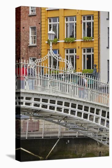 Ha'penny Bridge across the River Liffey, Dublin, Republic of Ireland, Europe-Nigel Hicks-Premier Image Canvas