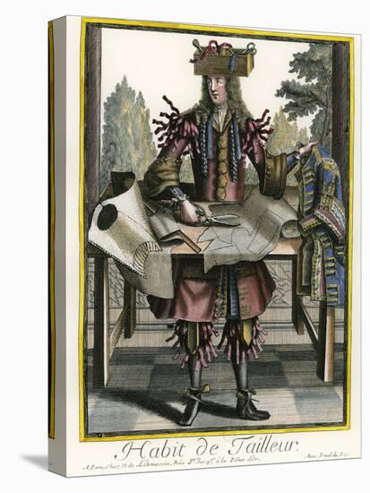 Habit de Tailleur (Fantasy costume of a Men's Tailor with Attributes of His Trade)-Nicolas II de Larmessin-Premier Image Canvas