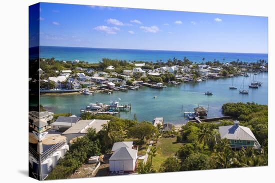 Habour, Hope Town, Elbow Cay, Abaco Islands, Bahamas, West Indies, Central America-Jane Sweeney-Premier Image Canvas