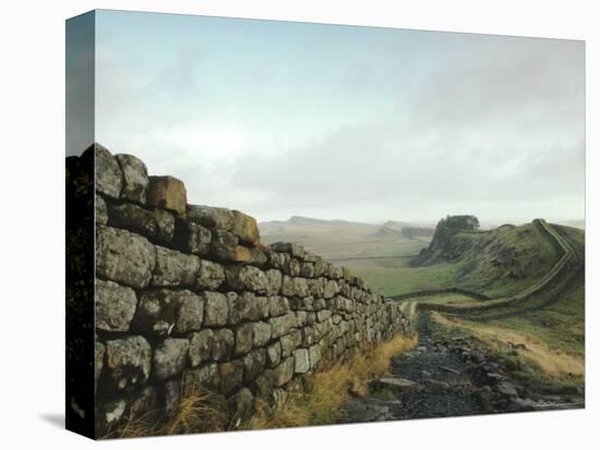 Hadrian's Wall, Towards Crag Lough, Northumberland England, UK-Adam Woolfitt-Premier Image Canvas