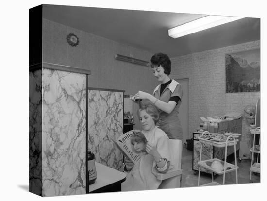 Hairdressing Salon, Armthorpe, Near Doncaster, South Yorkshire, 1964-Michael Walters-Premier Image Canvas