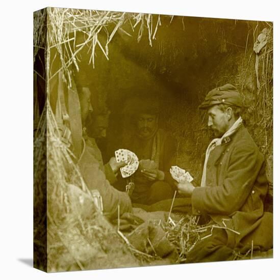 Hairy Play Shackles in the Trench, First World War (Stereoscopic Glass Plate)-Anonymous Anonymous-Premier Image Canvas