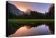 Half Dome Morning Light Beam and Reflection, Cooks Meadow, Yosemite Valley-Vincent James-Premier Image Canvas