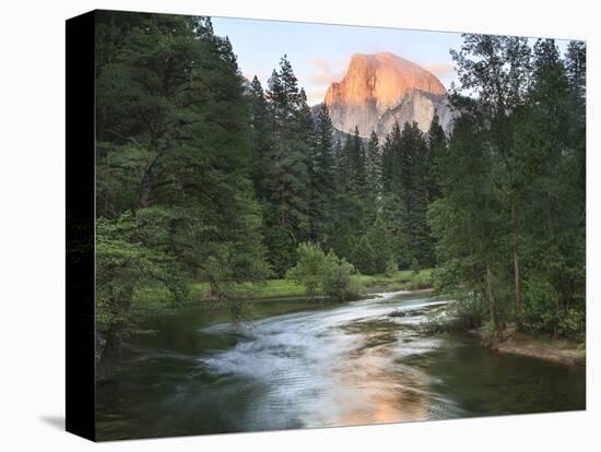 Half Dome with Sunset over Merced River, Yosemite, California, USA-Tom Norring-Premier Image Canvas