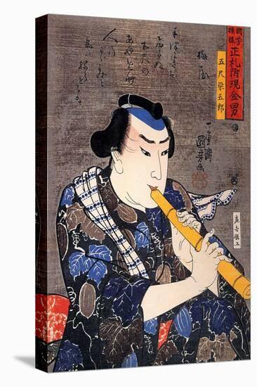 Half Legth Portrait of Goshaku Somegoro-Kuniyoshi Utagawa-Premier Image Canvas