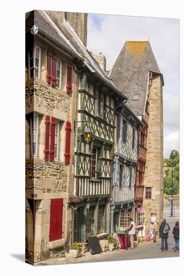 Half Timbered Houses, Old Town, Treguier, Cotes D'Armor, Brittany, France, Europe-Guy Thouvenin-Premier Image Canvas