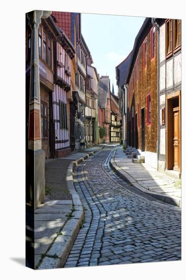 Half-Timbered Houses, Quedlinburg, UNESCO World Heritage Site, Harz, Saxony-Anhalt, Germany, Europe-G & M Therin-Weise-Premier Image Canvas