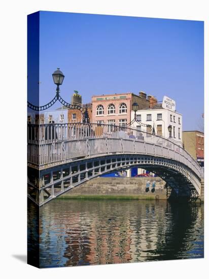 Halfpenny Bridge and River Liffey, Dublin, Ireland/Eire-Firecrest Pictures-Premier Image Canvas