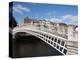 Halfpenny Bridge over River Liffey, Dublin, Republic of Ireland, Europe-Hans Peter Merten-Premier Image Canvas