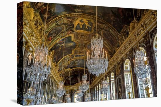 Hall of Mirrors, Palace of Versailles (Photo)-Jules Hardouin Mansart-Premier Image Canvas