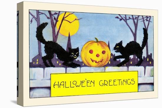 Hallowe'en Greetings-null-Stretched Canvas