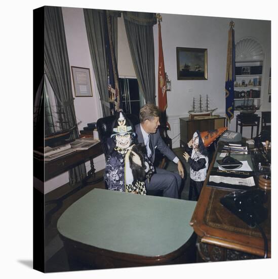 Halloween Visitors at the White House Oval Office-Stocktrek Images-Premier Image Canvas