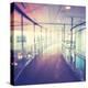 Hallway in Building with Glass-melking-Premier Image Canvas