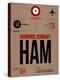 HAM Hamburg Luggage Tag 1-NaxArt-Stretched Canvas