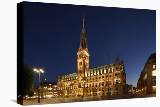 Hamburg, City Hall Market, Dusk-Catharina Lux-Premier Image Canvas