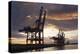 Hamburg, Container Terminal, Harbour Cranes-Catharina Lux-Premier Image Canvas