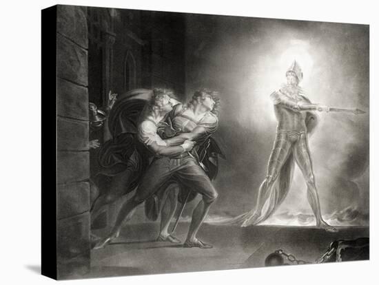 Hamlet, Act I, Scene IV, by William Shakespeare (1564-1616) Engraved by Robert Thew (1758-1802)-Henry Fuseli-Premier Image Canvas